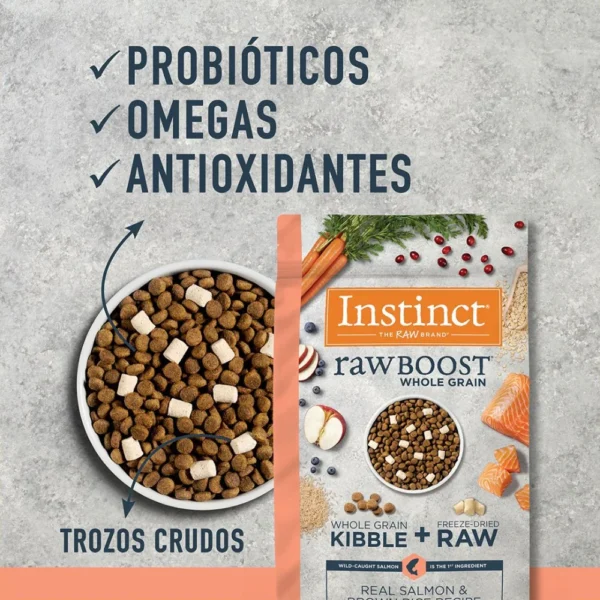 Instinct Raw Boost Whole Grain Salmon para perro 20lb - Image 6
