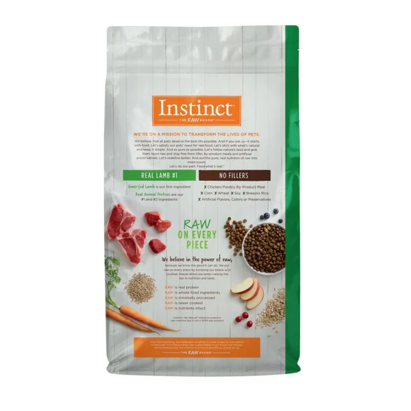 Instinct Be Natural Cordero para perros | Alimento natural y nutritivo 2kg y 10.8kg - Image 2