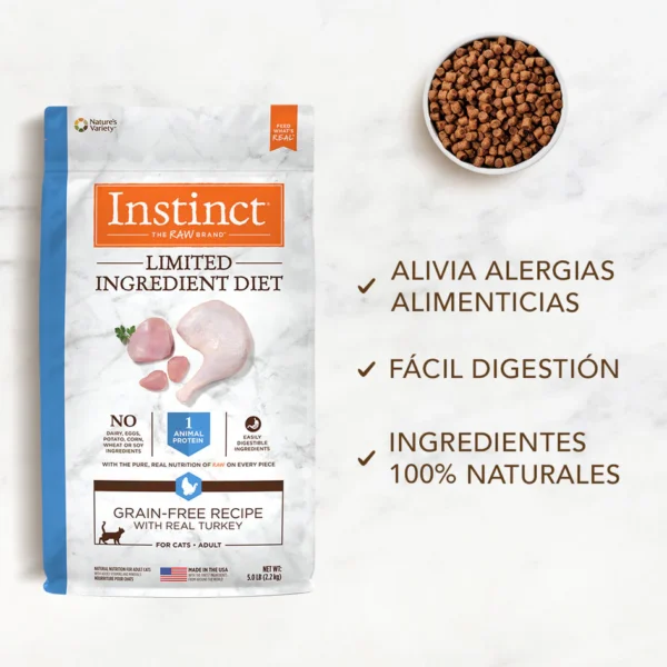 Instinct LID Pavo para gatos | Alimento premium 2.2kg y 5kg - Image 6