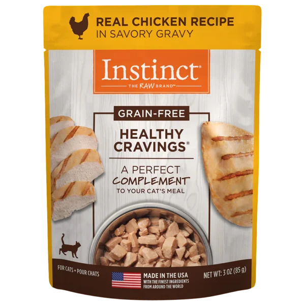 instinct healthy cravings pollo para gato 85g comida húmeda