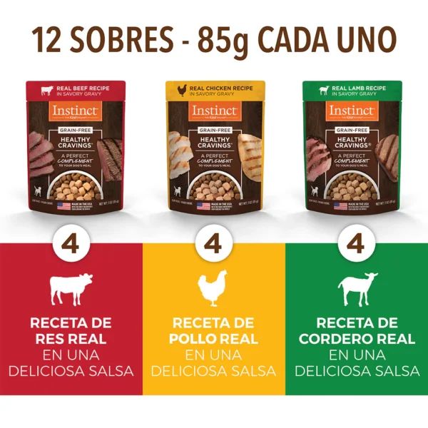 Instinct Healthy Cravings Mix de Recetas 12 Piezas para Perro – Nutrición Húmeda y Natural - Image 2