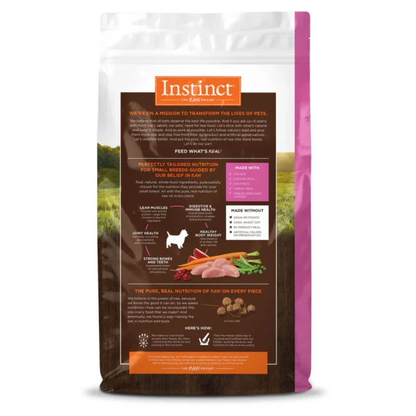 Instinct Pollo para Perros de Razas Pequeñas – Nutrición premium 1.8kg y 5kg - Image 2