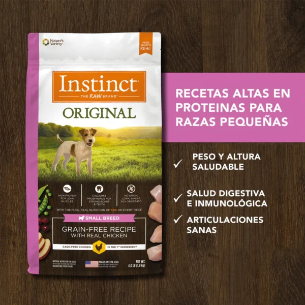 Instinct Pollo para Perros de Razas Pequeñas – Nutrición premium 1.8kg y 5kg - Image 6