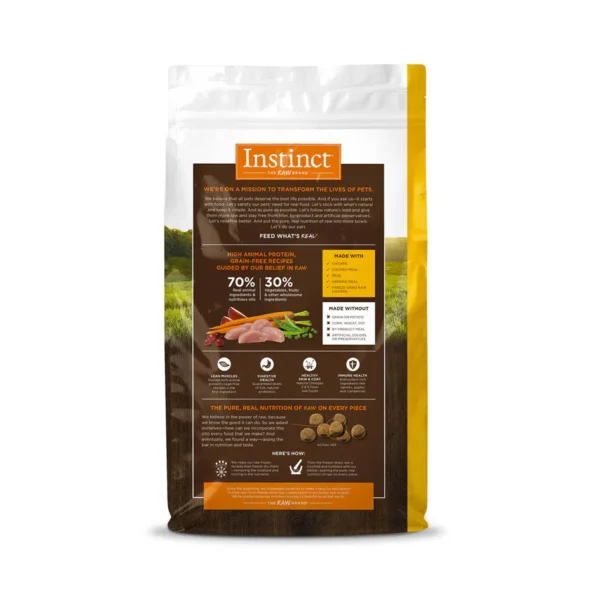 Alimento sin granos para perros adultos – Instinct Pollo | Natural y nutritivo en 1.8 kg y 10.2 kg - Image 2