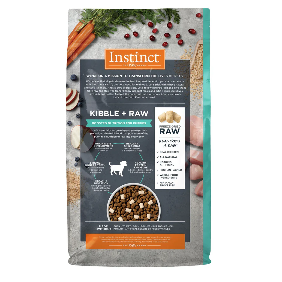 Instinct Raw Boost Whole Grain Pollo para Cachorros | Nutrición Natural y Completa | Presentaciones 2.2kg y 9.1kg - Image 2