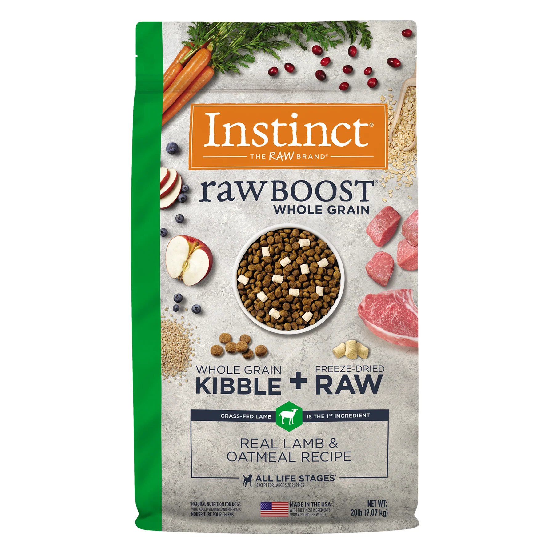 nstinct Raw Boost Whole Grain Cordero para perro