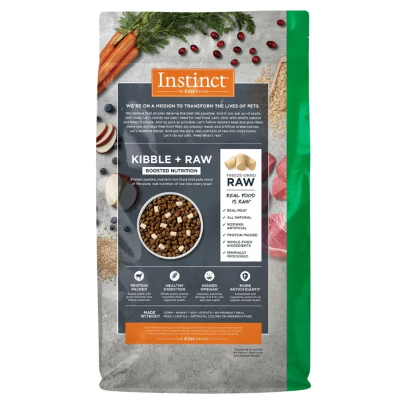 Instinct Raw Boost Whole Grain Cordero para perro – Alimento natural y nutritivo - Image 2